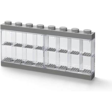 Lego - Vitrine Minifigure 16 - Kunststof - Grijs