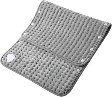 Verwarmingsdeken Rug - Schouderontspanning - Spierontspanning - Intelligente Temperatuurregeling - 61 x 30 cm - Grijs
