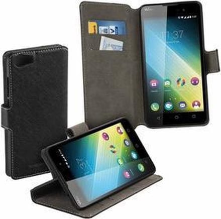 HC zwart book case style Wiko Lenny 2​ wallet cover