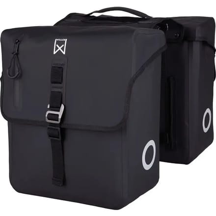 Willex - Roubaix - Dubbele tas 28 liter - 100% waterdicht - Matzwart - Laptop
