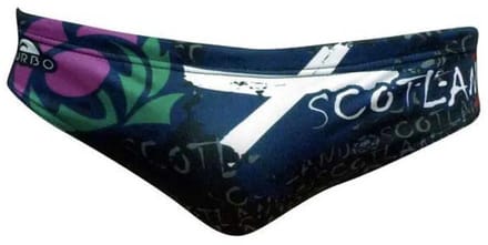 Turbo Scotland Zwemslip Zwart L Man