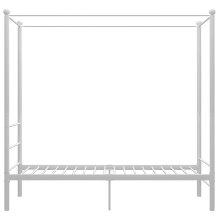 vidaXL - Hemelbedframe - metaal - wit - 100x200 - cm