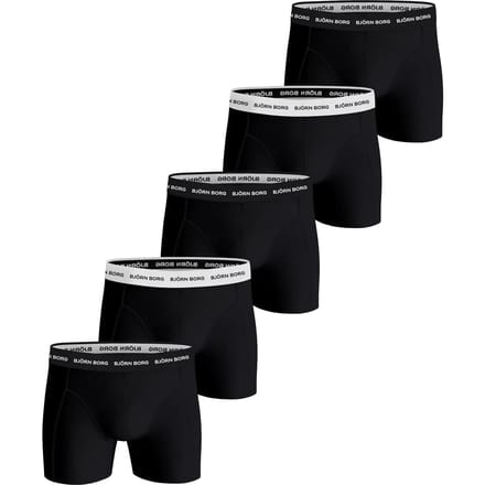 Björn Borg boxershorts Essential (5-pack) - heren boxers normale lengte - zwart