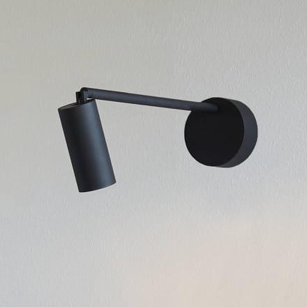 LOOM DESIGN LED spot Iris, zwart, aluminium, Ø 4,5 cm
