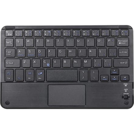 Draadloos BT 3.0-toetsenbord 59 toetsen Ultraslank mini-BT-toetsenbord met touchpad Ondersteuning Android Windows zwart