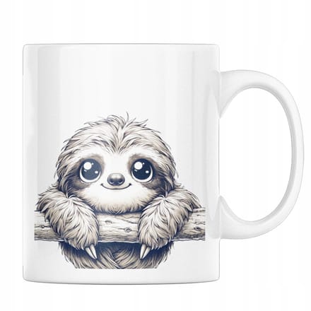 Grappige Luiaard Mok - Perfect Cadeau voor Kinderen en Fans