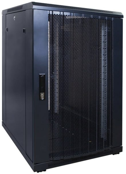 DSIT 18U serverkast met geperforeerde deur 600x800x1000mm (BxDxH) - serverbehuizing - serverrack - 19 inch