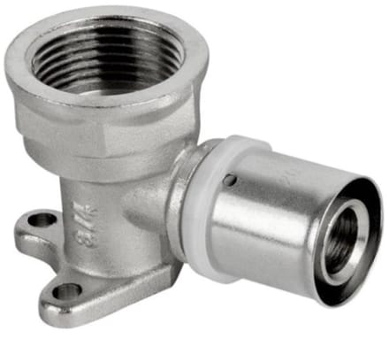 PEX Elleboog 90° GW 16 x 1/2" – Klem / Muurpers - Muurkraan Steun