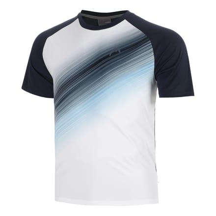 HEAD Topspin T-shirt Heren-donkerblauw, wit