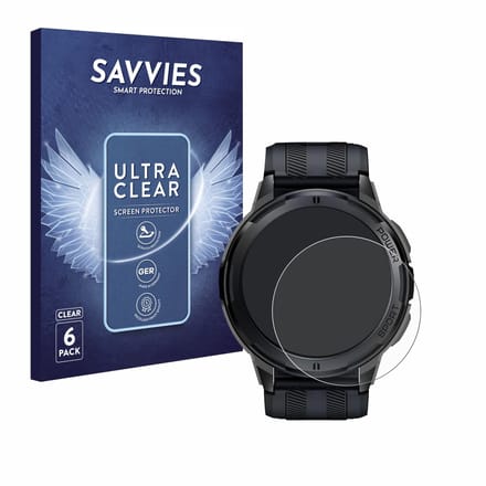 Savvies - Screenprotector voor Oukitel BT10 1.43" - Folie Beschermfolie transparant 6 Stuks
