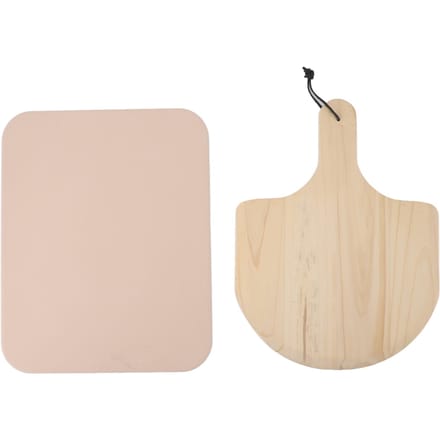 Pizza Steen Cordieriet Uniforme Warmteoverdracht met Pizza Schep Peddel Pizza Baksteen voor Keuken beige