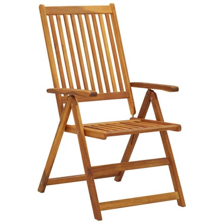 vidaXL - Inklapbare - stoelen - 4 - st - verstelbaar - met - kussens