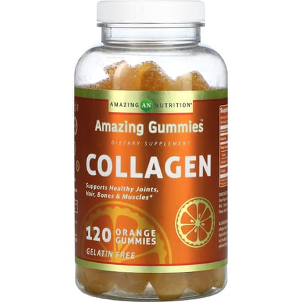 Nutrition Incroyable, Gommes Incroyables, collagène, orange, 50mg, 120 gommes