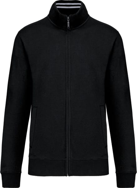Kariban Herensweater met rits K456 - Black - M