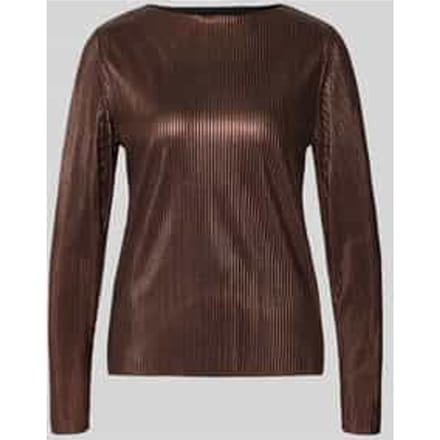 Shirt met lange mouwen met ribstructuur