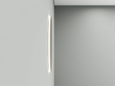 Wiesbaden Novi spiegel rond met LED, dimbaar 100 cm geborsteld messing