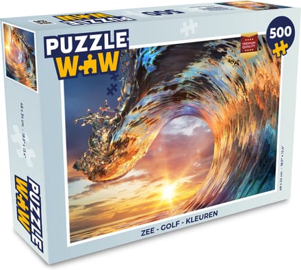 Puzzel Zee - Golf - Kleuren - Legpuzzel - Puzzel 500 stukjes