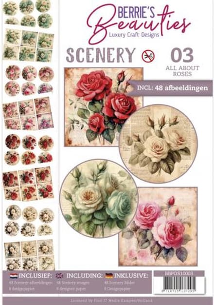 Push-Out Book Scenery 3 - All about roses