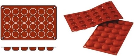 Bakmat Pomponnetes (Cap.24St.) - SiliconFlex 070055 - Horeca & Professioneel