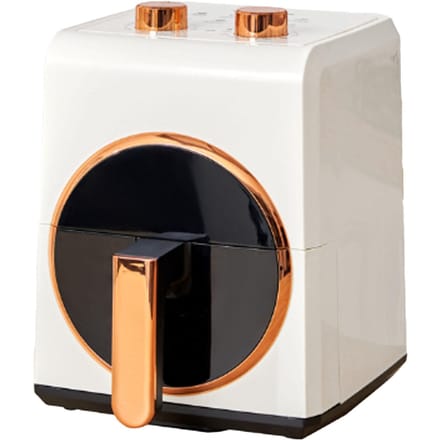 Friteuse de cuisine électrique multifonctionnelle 5,5 L, automatique, sans huile, avec bouton de commande, pour la maison black