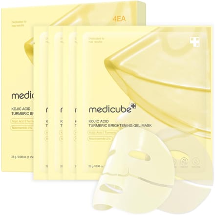 medicube - Kojic Acid Turmeric Brightening Gel Mask Set 28g x 4 sheets