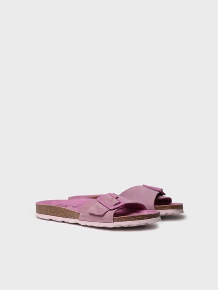 Dames BIO sandaal met gesp en kurken zool | GLIDE-QT