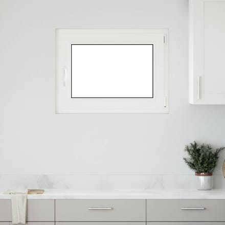 vidaXL - Kleur - binnenkant - kelderraam - Wit - RISOR - 80 - x - 70 - cm