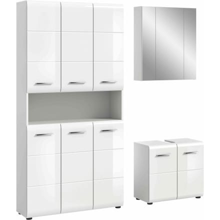 IJs badkamercombinatie wit hoogglans MDF TZ wit NB - 30x165x185cm