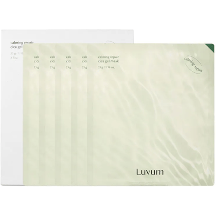 Luvum kalmerend herstellend cica-gelmasker, 5 vellen/doos