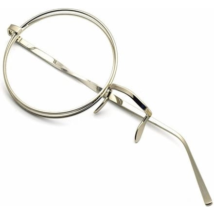 Steampunk Anime Monocle Bril Retro Britse Stijl Uniseks Bril voor Cosplay Mode Punk Accessoires white