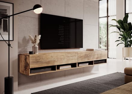 Meubella - TV-Meubel Asino - Kastanje - 200 cm