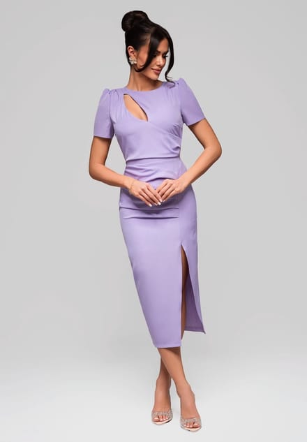LARICA Jurk - Rits - Jurk Violet M