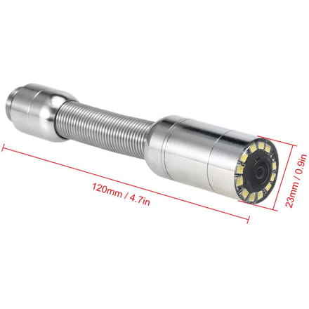 23mm Pijp Riolering Inspectie Camera Waterdicht Afvoer Leiding Inspectie Vervangende Camera met Beschermende Kophoes gray