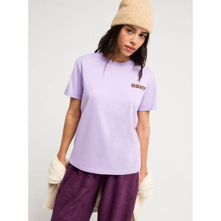 Roxy Ocean Regular T-shirt Met Korte Mouwen Paars M Vrouw