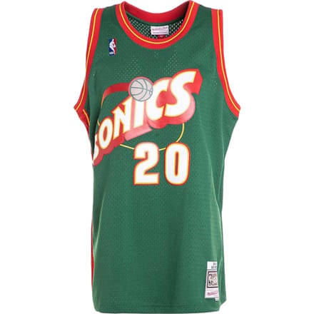 Mitchell And Ness NBA Seattle Supersonics 1995-1996 Gary Payton Swingman Shirt Groen