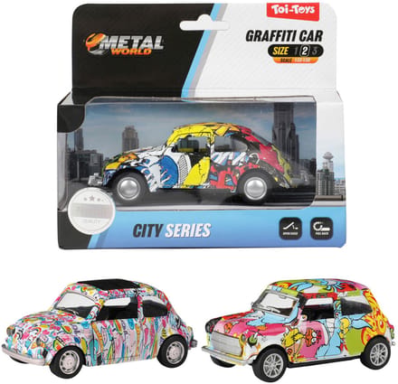 Auto graffiti pull-back metaal 3 ass. 21723