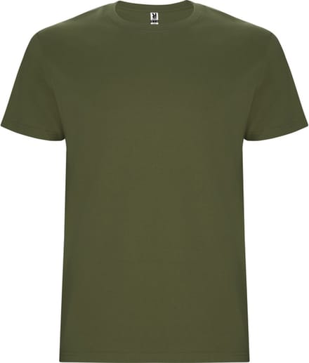 4 Pack T-shirts unisex met korte mouwen, 190 gram 'Stafford' Legergroen - M