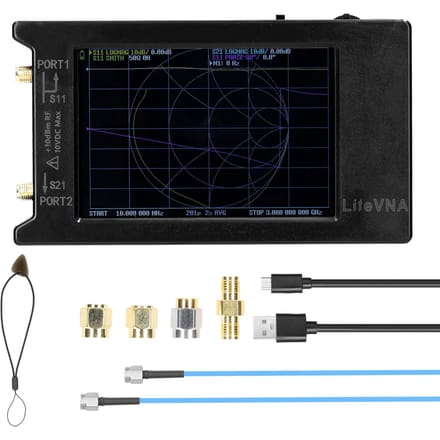 50kHz-6.3GHz LiteVNA62 Vector Netwerkanalysator HF VHF UHF Antenne met 2.8 Inch Scherm LiteVNA64