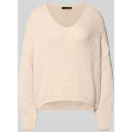 oversized gebreide pullover met mohairgehalte