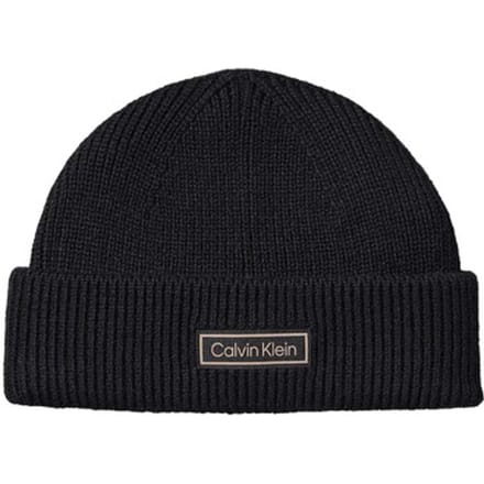 Calvin Klein Patch Chunky Rib Doc Black Maat: OS | Petten Outlet | Heren | Zwart