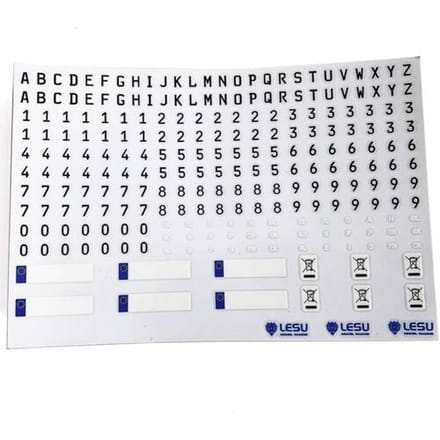Thicon Models 50413 Nummernschild-Sticker 1:14 Decals 1 stuk(s)