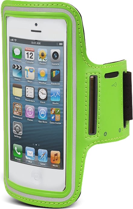 Maclean - Hoes voor schoudertelefoon - Groen - 4,8"