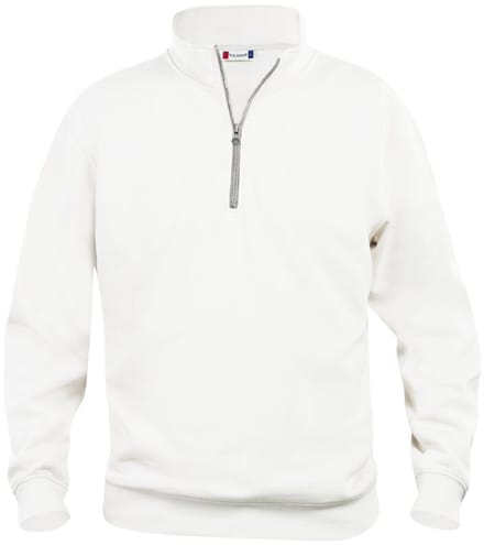 Clique Basic Half Zip 021033 - Wit - 4XL