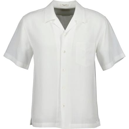 Gant Overhemd Resort Solid Color Lyocell Wit / male