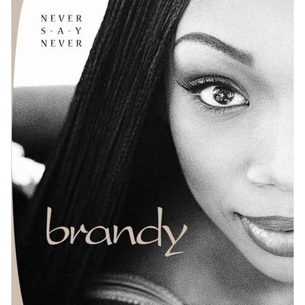 CD BRANDY  Never Say Never 7567830392 Atlantic 1998 Europa Rap  HipHopRB Gebruikt gray