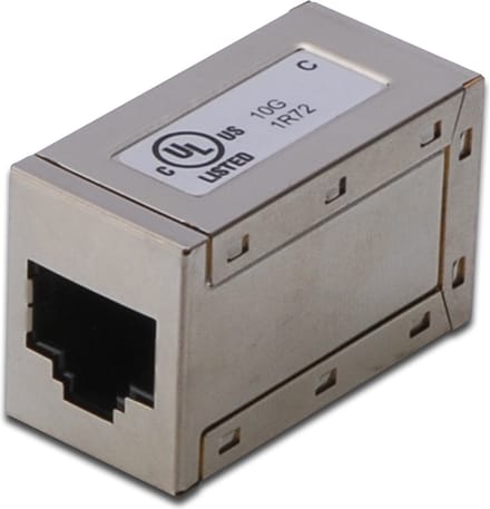 Digitus Netwerkconnector Rj-45X2 Adapter Voor Computer, Switch, Lan-Schermen