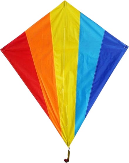 Nivard Vlieger Voor Strand - Kite Vliegers - Kindervlieger - Diamant - Verticale Strepen