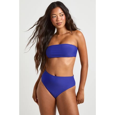 boohoo Dames Essentials Hoge Taille Bikinibroekje | Violet | Maat: 34