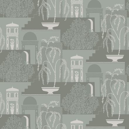 Boråstapeter Vliesbehang 5519 - Swedish Grace - Klassiek Groen - 53cm x 10.05m