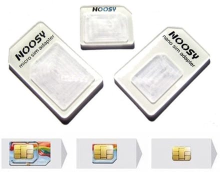 SIM adapter set - 3 stuks + Ejector pin / Nano Sim en Micro Sim